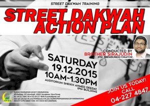 Read more about the article Dakwah Training: Street Dakwah Action Plan by Br. Sirajudin