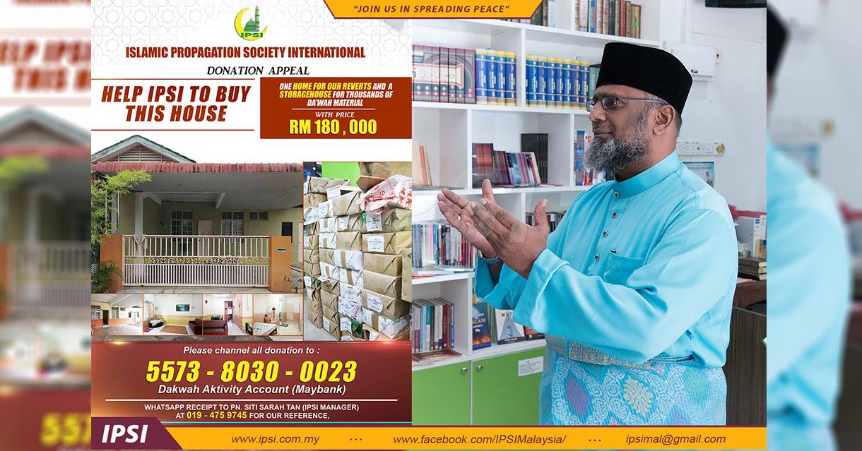 You are currently viewing [ Donation appeal to buy house ]-Tn. Haji Kamarudin Bin Abdullah, Presiden & Founder of IPSI